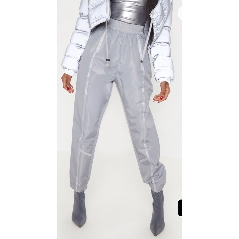 Pretty little thing reflective shell joggers